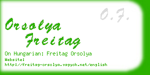 orsolya freitag business card